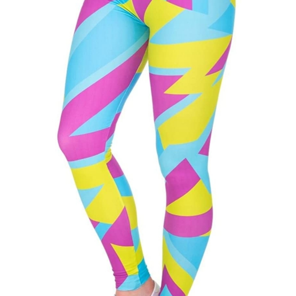 kukubird Neon Sport Printed Activewear leggings
